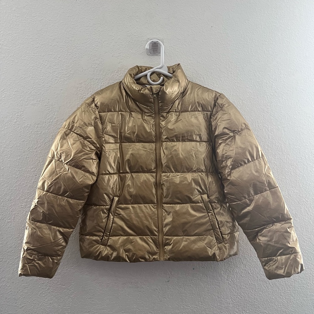 Time and Tru Metallic Gold Jacket